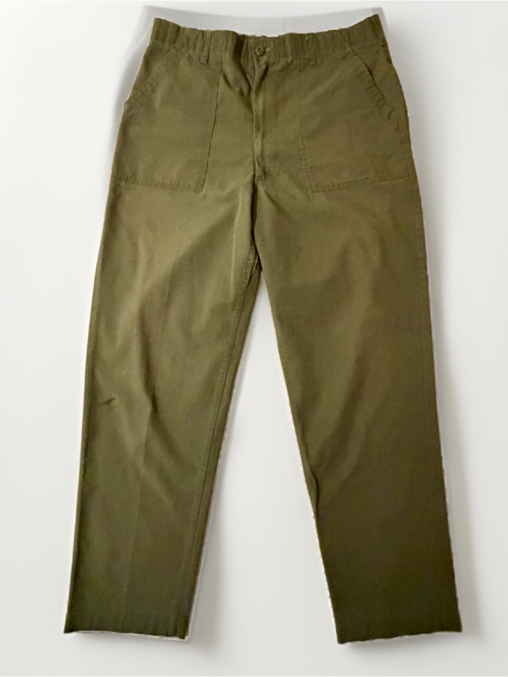 Vtg Men's Military OG-507 Fatigue Utility Pants Army OD santeen Cotton 38x33 Nam